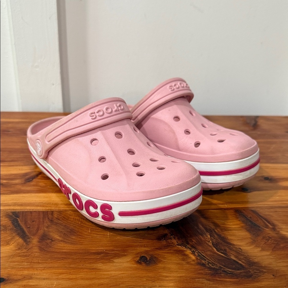 Crocs Kids' Bayaband Pink Clogs